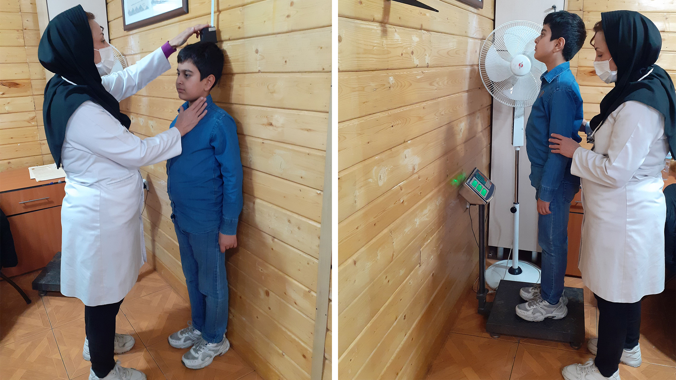 اجرای طرح سنجش قد، وزن و شاخص توده بدنی در مدرسه جاوید