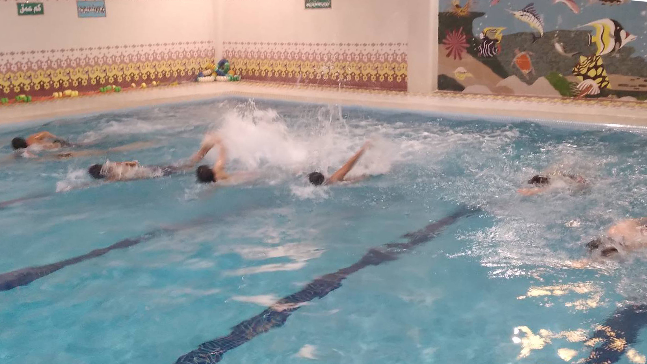 رقابت نفس‌گیر شناگران برای پیوستن به تیم مدرسه!