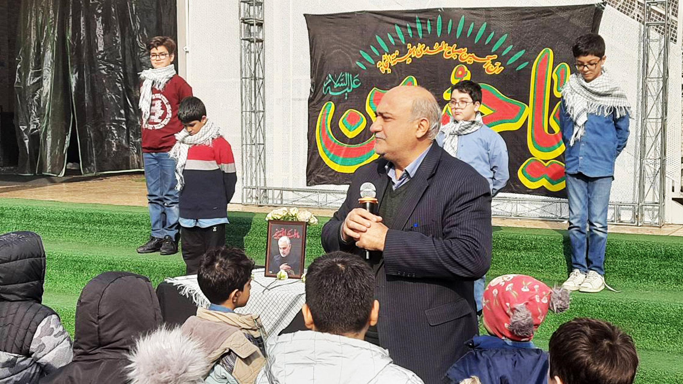 یادی از سردار دل‌ها؛ بزرگداشت پنجمین سالگرد حاج قاسم سلیمانی در مدرسه جاوید.