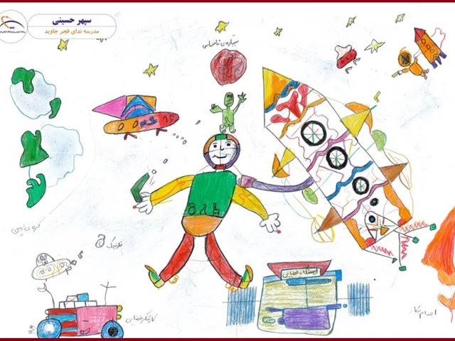 موفقیت آقای سپهر حسینی دانش آموز پایه دوم در مسابقه نقاشی روز فناوری فضایی